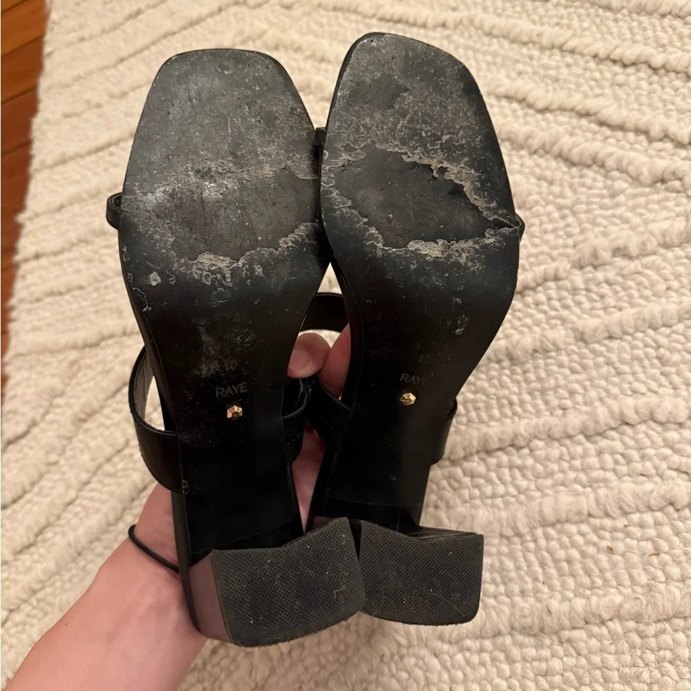 Raye Black Women's Heels Size 10 - Picture 5 of 5